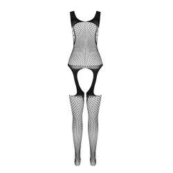 Passion - Bs 104 Bodystocking Blanc Taille Unique